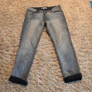 BCBGeneration Light Gray Ankle Jeans
